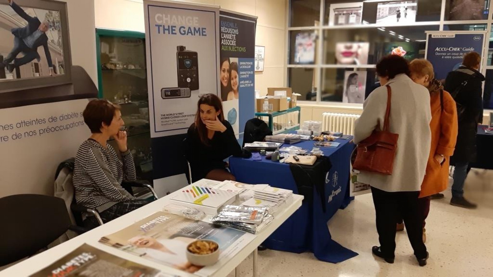 Stand Sanofi et Medtronic