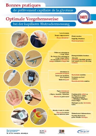 Bonnes pratiques de prélèvement capillaire de la glycémie